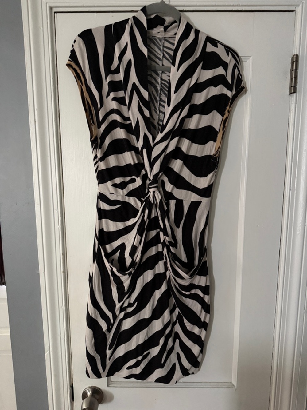 RACHEL Rachel Roy Black & White Zebra-Print Dress